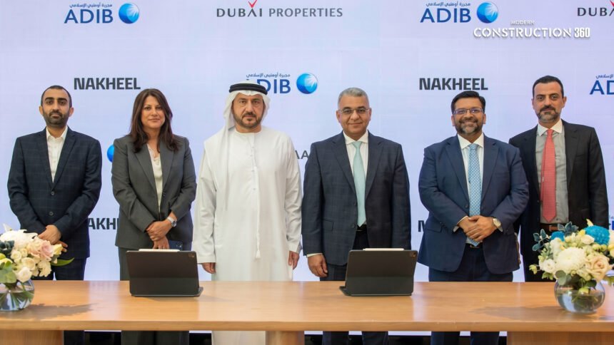 Dubai Holding Real Estate ADIB partnership